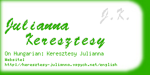 julianna keresztesy business card